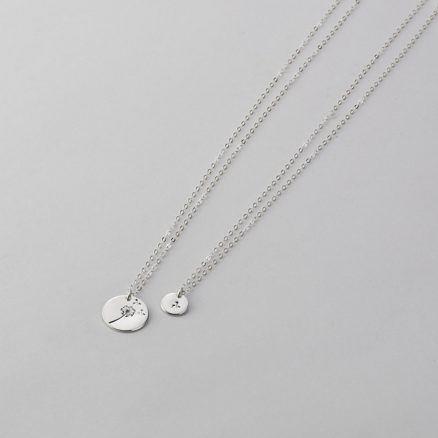 Mother & Daughter Dandelion Necklace Set – Matching Mother’s Day Gift