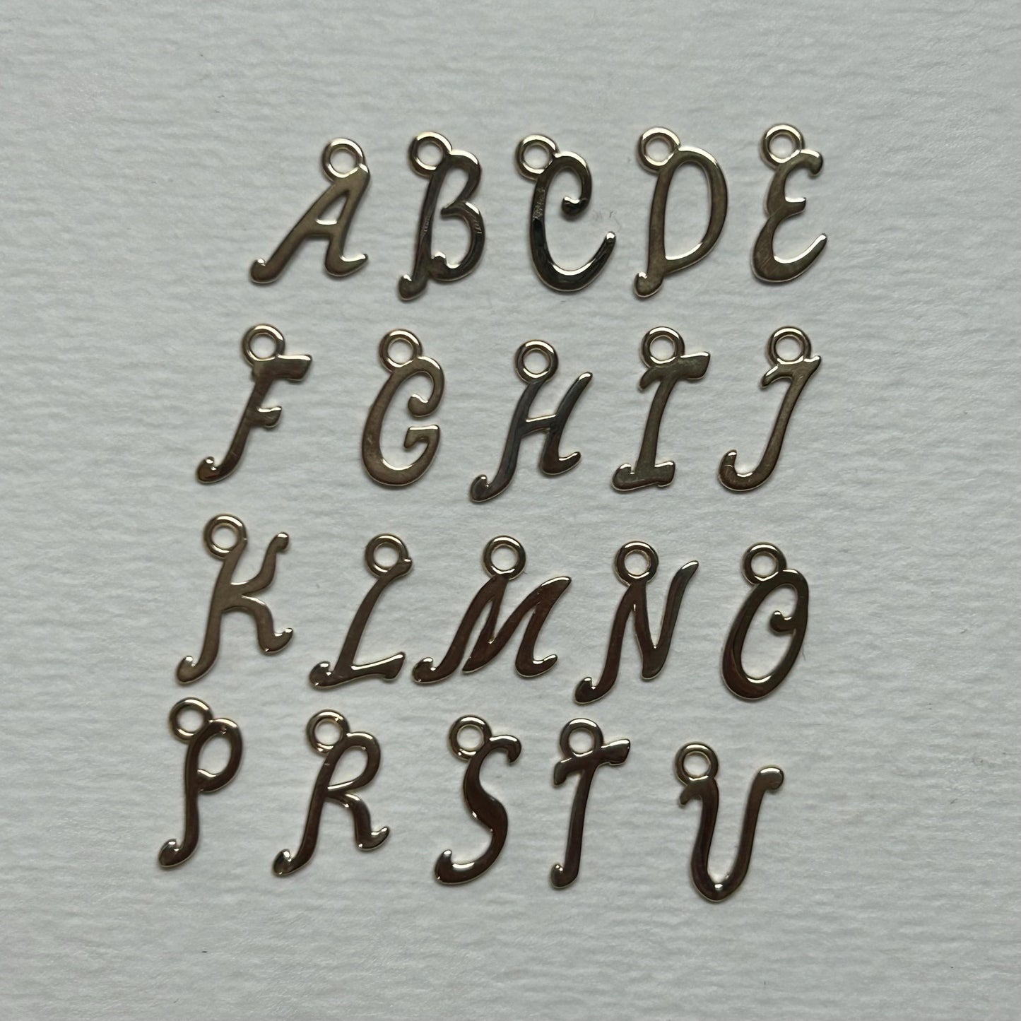 Dainty 14K Solid Gold Initial Necklace | Personalized Charm