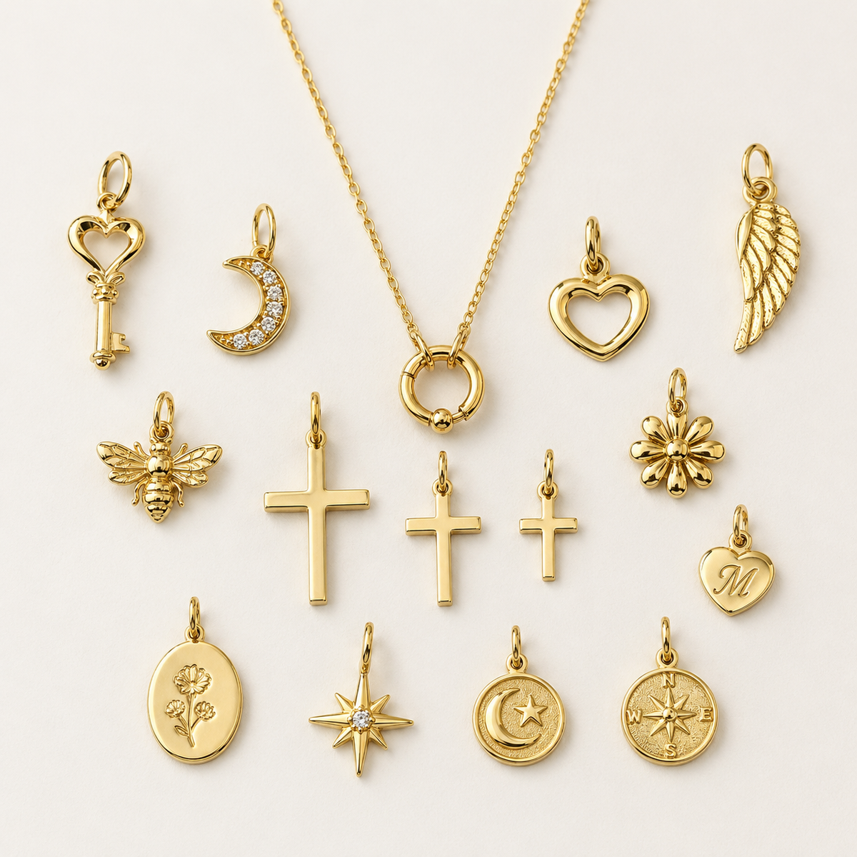 14K Gold Charms