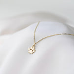 14K Gold Paw Charm Necklace for Dog Lovers - Sash Jewelry