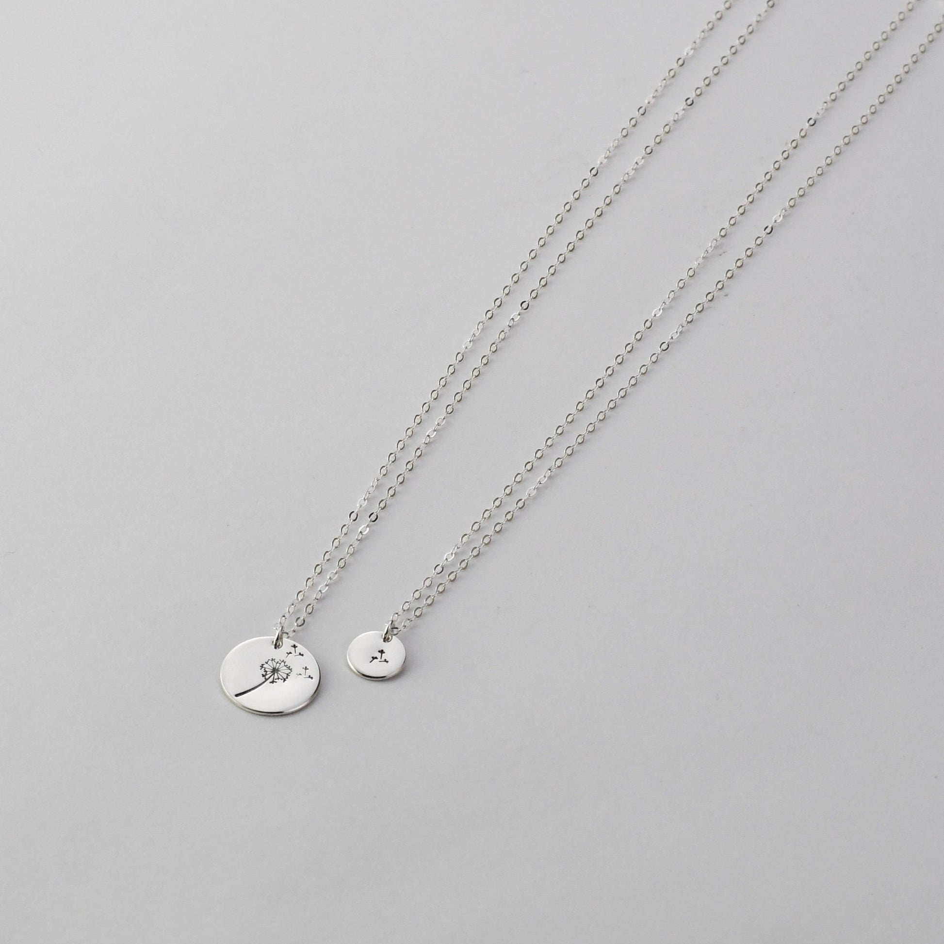 Mother & Daughter Dandelion Necklace Set – Matching Mother’s Day Gift
