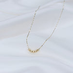 14K Gold 4mm Beaded Necklace - Sash Jewelry
