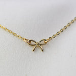 14K Gold Baby Bow Bracelet – Tiny Bow Bracelet for Baby Girl - Sash Jewelry