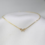 14K Gold Baby Bow Bracelet – Tiny Bow Bracelet for Baby Girl - Sash Jewelry