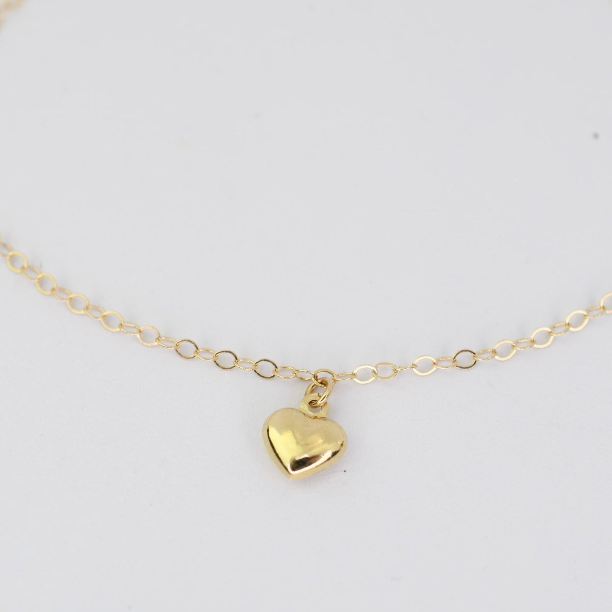 14K Gold Baby Girl Tiny Heart Bracelet – Dainty Heart Bracelet for Baby or Little Girl - Sash Jewelry