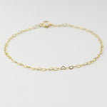 14K Gold Baby Heart Bracelet – Dainty Heart Chain Bracelet for Little Girls - Sash Jewelry