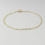 14K Gold Baby Heart Bracelet – Dainty Heart Chain Bracelet for Little Girls - Sash Jewelry