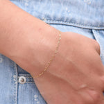 14K Gold Baby Heart Bracelet – Dainty Heart Chain Bracelet for Little Girls - Sash Jewelry