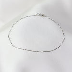 14K Gold Box Chain Bracelet – Dainty 0.5mm Solid Gold - Sash Jewelry