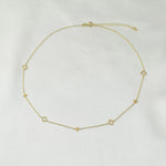 14K Gold Clover Necklace - Sash Jewelry