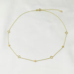 14K Gold Clover Necklace - Sash Jewelry