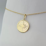14K Gold Compass Necklace – Solid Gold Minimalist Charm - Sash Jewelry