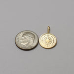 14K Gold Compass Necklace – Solid Gold Minimalist Charm - Sash Jewelry