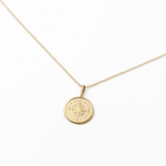 14K Gold Compass Necklace – Solid Gold Minimalist Charm - Sash Jewelry