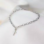 14K Gold Cross Bracelet - Sash Jewelry