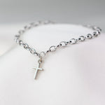 14K Gold Cross Bracelet - Sash Jewelry