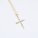 14K Gold Cross Necklace - Sash Jewelry