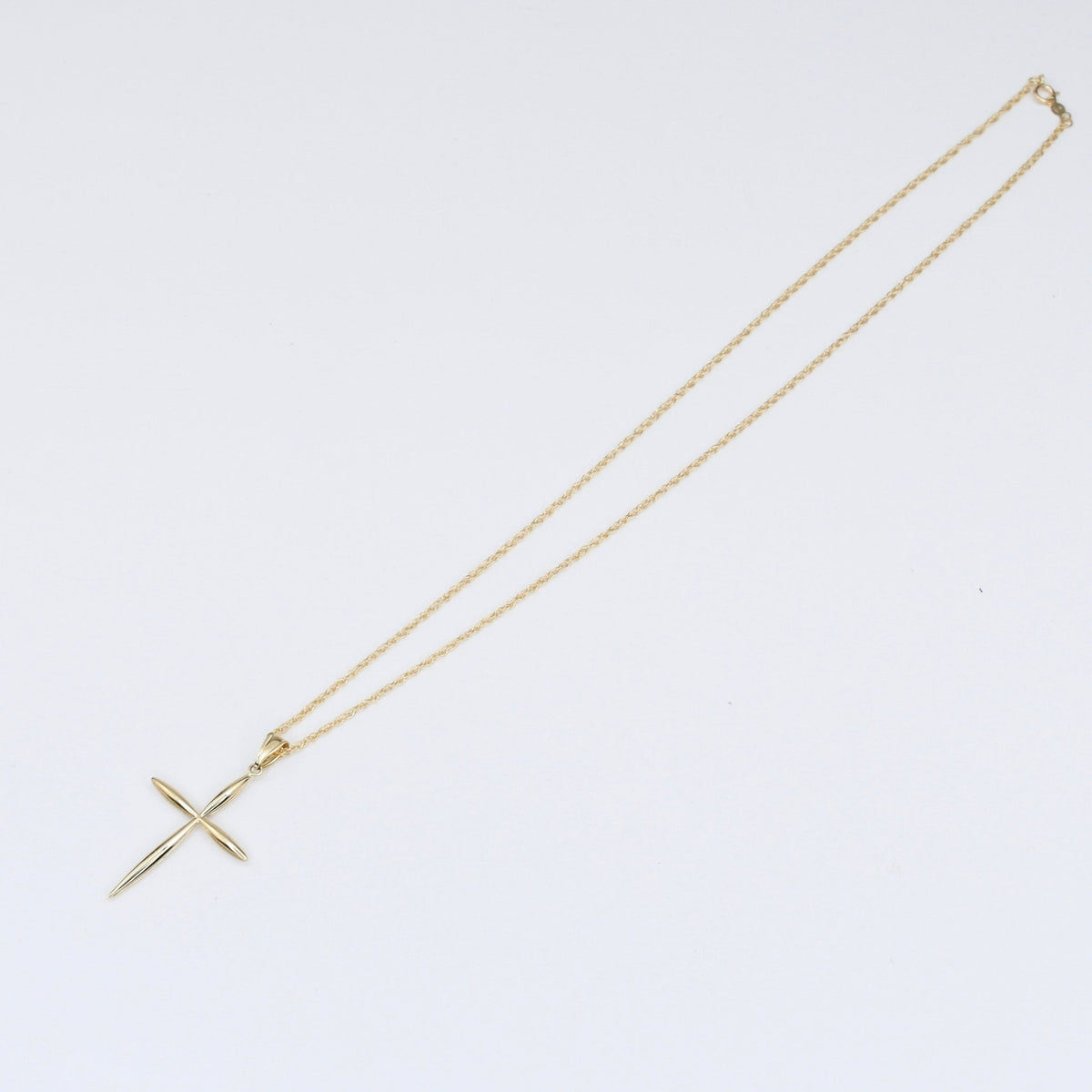 14K Gold Cross Necklace - Sash Jewelry