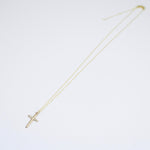 14K Gold Cross Necklace - Sash Jewelry