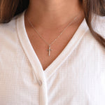 14K Gold Cross Necklace - Sash Jewelry