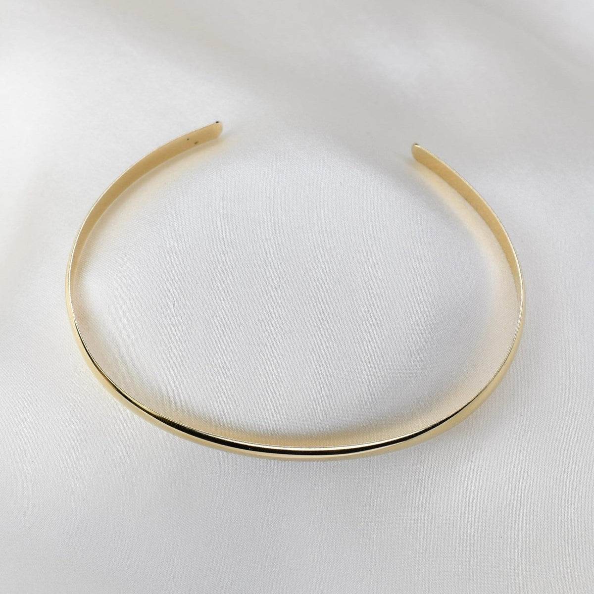 14K Gold Cuff Bracelet — Men’s Minimalist Cuff - Sash Jewelry