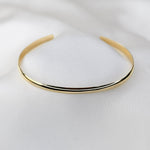 14K Gold Cuff Bracelet — Men’s Minimalist Cuff - Sash Jewelry