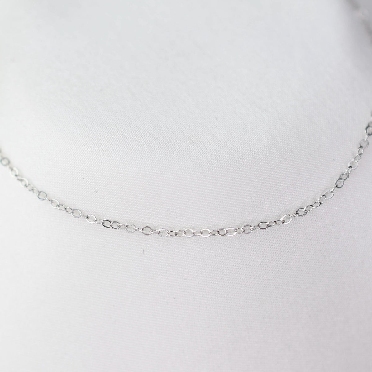 14K Gold Dainty Bracelet – 1.2mm Flat Oval Chain - Sash Jewelry