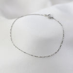 14K Gold Dainty Chain Bracelet – 0.9mm Minimal Bracelet - Sash Jewelry