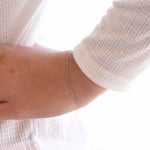 14K Gold Dainty Chain Bracelet – 0.9mm Minimal Bracelet - Sash Jewelry