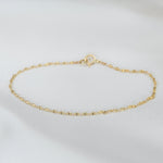 14K Gold Dainty Chain Bracelet - Sash Jewelry