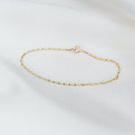 14K Gold Dainty Chain Bracelet - Sash Jewelry