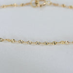 14K Gold Dainty Chain Bracelet - Sash Jewelry