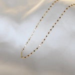 14K Gold Delicate Necklace - Sash Jewelry