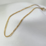 14K Gold Delicate Triple Strand Bracelet - Sash Jewelry
