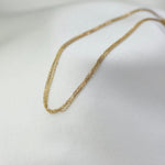 14K Gold Delicate Triple Strand Bracelet - Sash Jewelry