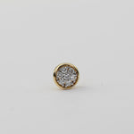 14K Gold Diamond Bead – Solid Gold Pavé Bead for Create Your Own Necklace - Sash Jewelry