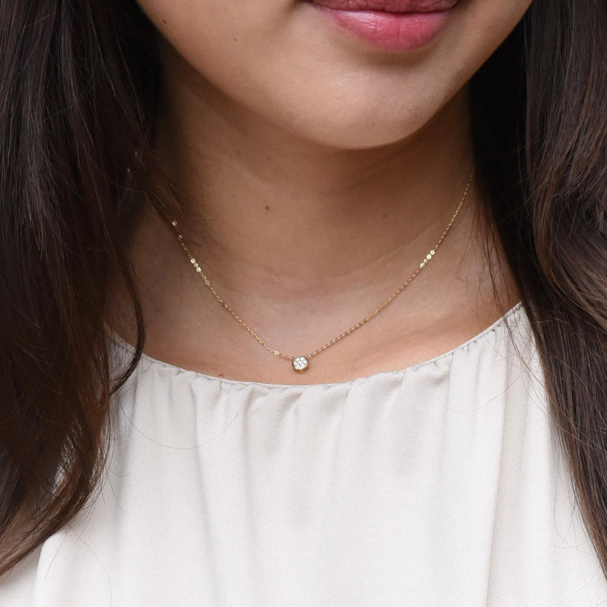 14K Gold Diamond Bead – Solid Gold Pavé Bead for Create Your Own Necklace - Sash Jewelry
