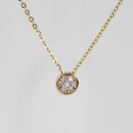 14K Gold Diamond Bead – Solid Gold Pavé Bead for Create Your Own Necklace - Sash Jewelry