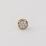 14K Gold Diamond Bead – Solid Gold Pavé Bead for Create Your Own Necklace - Sash Jewelry