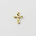 14K Gold Diamond Cross Charm | Solid Gold Cross Pendant - Sash Jewelry
