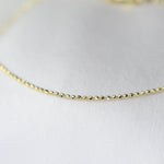 14K Gold Diamond Cut Bead Chain Bracelet - 1.1mm Bead Chain Bracelet - Sash Jewelry