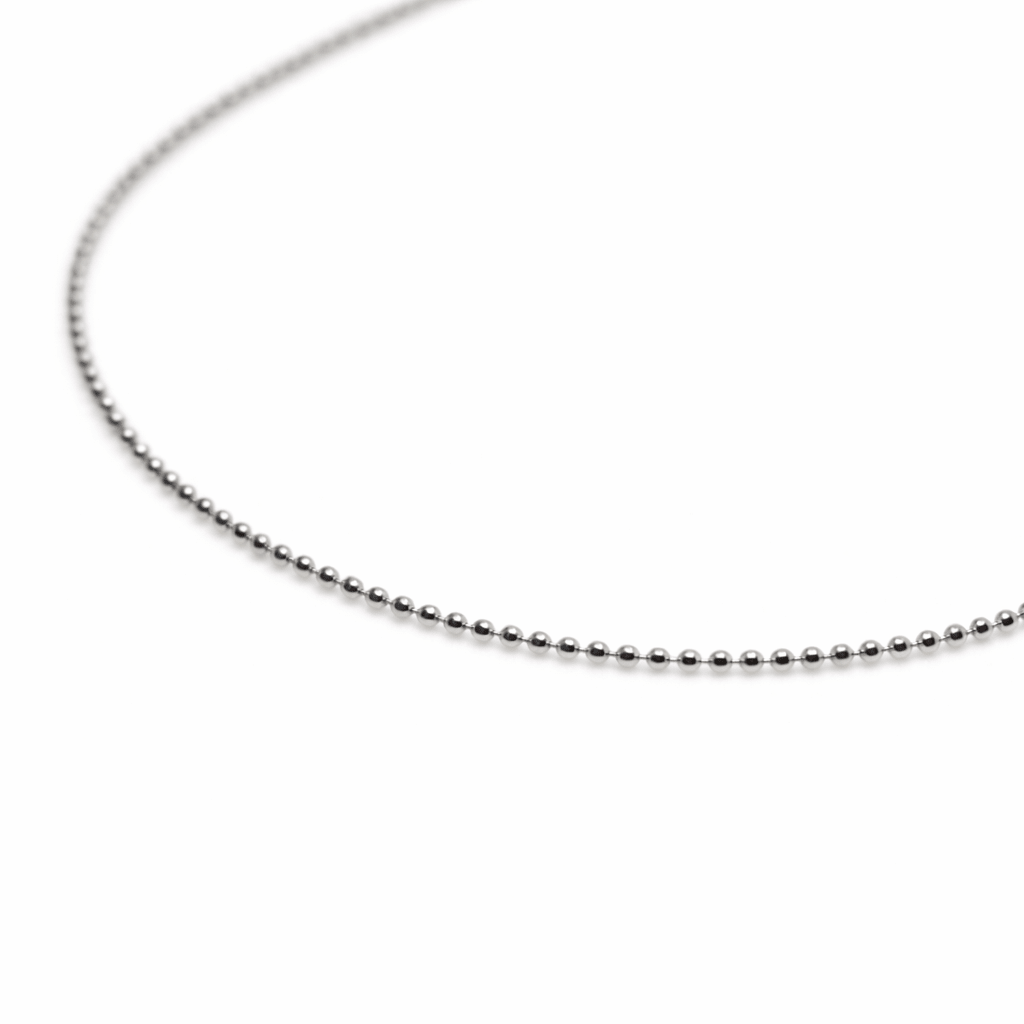 14K Gold Diamond Cut Bead Chain Bracelet - 1.1mm Bead Chain Bracelet - Sash Jewelry