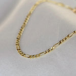 14K Gold Figaro Chain Bracelet – Solid Gold Minimalist Bracelet for Women - Sash Jewelry