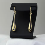 14K Gold Graduated Tear Drop Earrings - Sash Jewelry