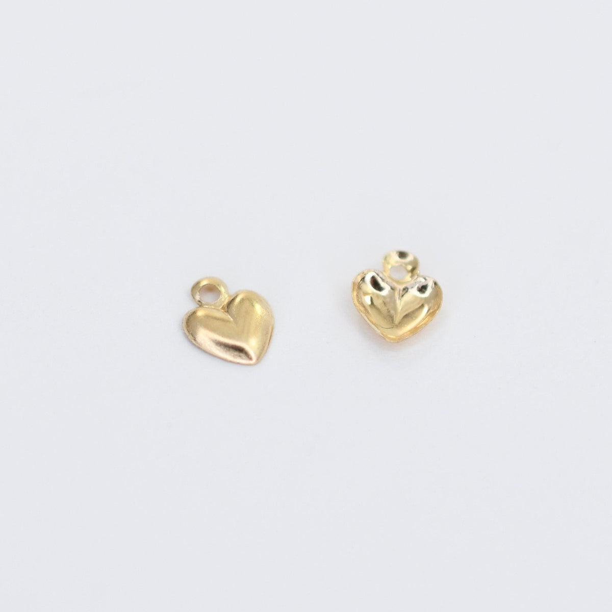 14K Gold Heart Earrings for Girls | Tiny Solid Gold Heart Stud Earrings - Sash Jewelry