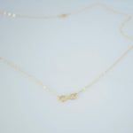 14K Gold Infinity Necklace - Sash Jewelry