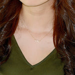 14K Gold Infinity Necklace - Sash Jewelry