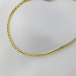 14K Gold Men’s Rounded Box Chain Bracelet – 1.7mm Solid Yellow Gold Bracelet with Lobster Clasp - Sash Jewelry