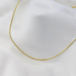 14K Gold Men’s Rounded Box Chain Necklace – 1.7mm Yellow Gold or White Gold Chain - Sash Jewelry