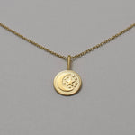 14K Gold Moon & Star Necklace – Solid Gold Celestial Charm - Sash Jewelry